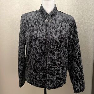 Koret vintage grey jacket. Animal print. Like new! Size 10